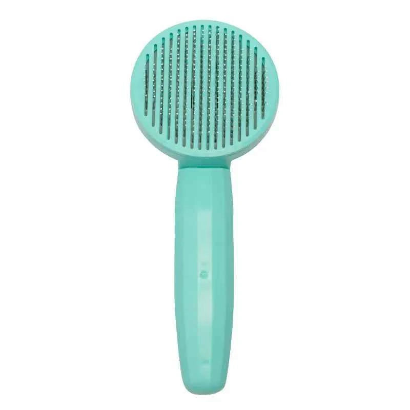 Self-Cleaning Cat & Dog Hair Removal Comb – One-Click Shedding Brush