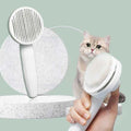 Self-Cleaning Cat & Dog Hair Removal Comb – One-Click Shedding Brush