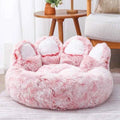 Bear Paw Shaped Dog Bed – Soft, Fluffy & Cozy Pet Sofa