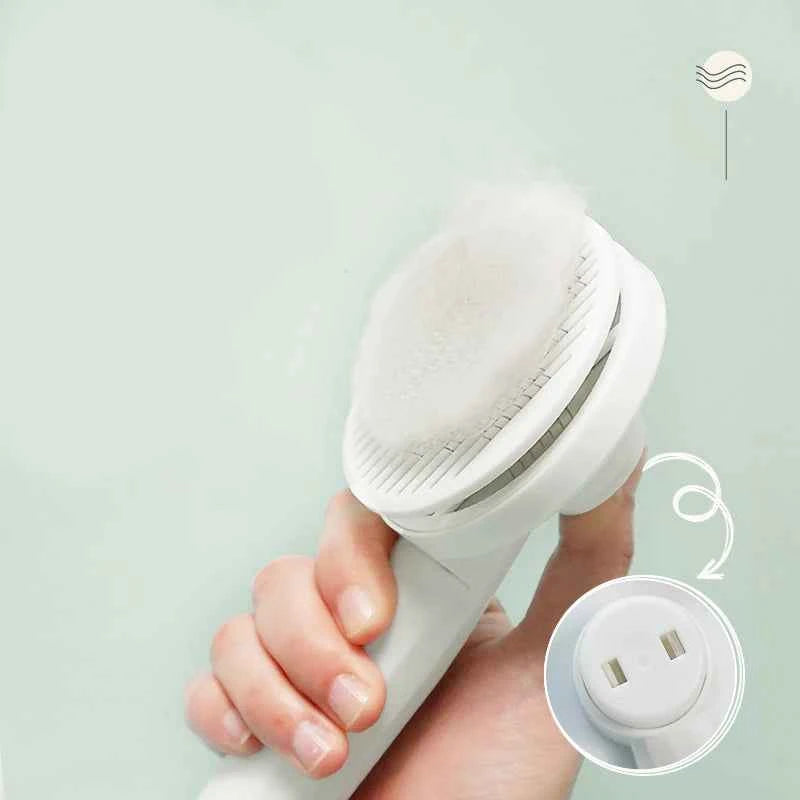 Self-Cleaning Cat & Dog Hair Removal Comb – One-Click Shedding Brush