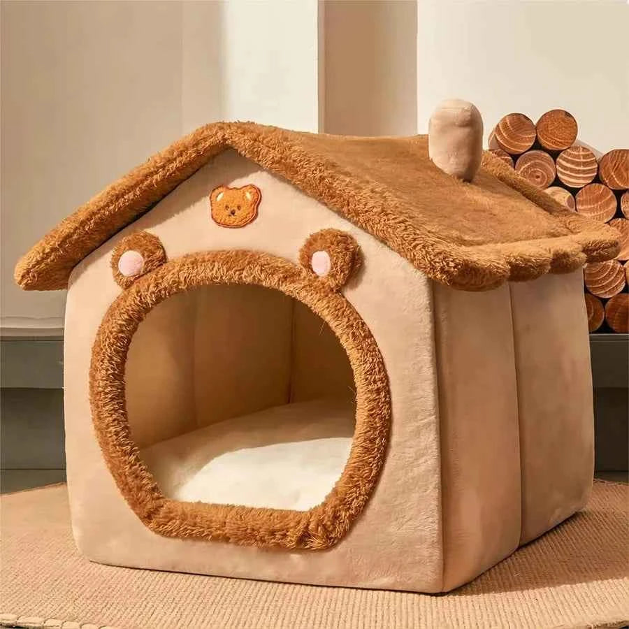 Foldable Pet House – Washable & Cozy Bed for Small Cats & Dogs