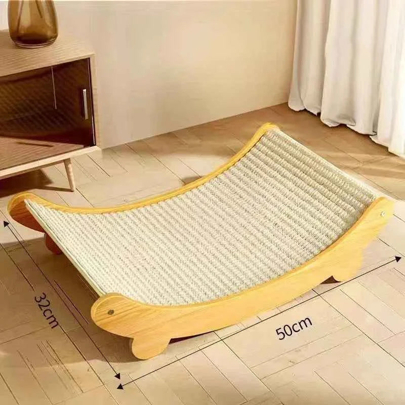 Wooden Cat Scratcher Bed – Multi-Use & Durable