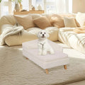 Elevated Wooden Pet Bed – Sturdy & Cozy Sofa for Small Pets