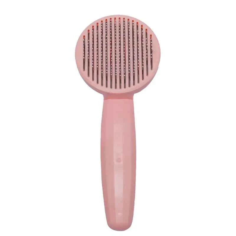 Self-Cleaning Cat & Dog Hair Removal Comb – One-Click Shedding Brush